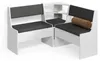 Gruppo panca ad angolo Livinity Tiberio Bianco 120 x 120 cm Anteprima dell’immagine prodotto 1