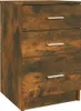 vidaXL Nachttisch Räuchereiche 40x40x63 cm Holzwerkstoff Produktbild-Vorschau 2