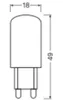 LED žiarovka G9, kapslová, 3,2 W = 30 W, 320 lm, 1800/2700 Náhľad obrázku produktu 5