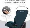 KINDERKRAFT Siège auto Oneto3 i-Size 76-150cm + Isofix Gris Voir les images du produit 14