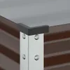 vidaXL Záhradný kvetináč hnedý 100 x 45 x 90 cm oceľ Náhľad obrázku produktu 6