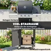 Outsunny Gasgrill 10,5 KW 4 Brenner BBQ Grillwagen Produktbild-Vorschau 7
