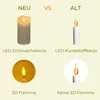 4er Set LED Kerze mit Timer Echtwachs LED Kerzen bewegliche Produktbild-Vorschau 7
