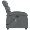 Massagesessel Grau Kunstleder 70 x 92 x 99,5 cm (B x T x H) Produktbild-Vorschau 4