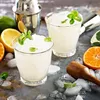 Two glasses of crushed ice drinks with mint, surrounded by citrus fruits, ice cubes, and a cocktail shaker. Náhled obrázku produktu