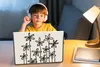 MuchoWow® Laptop Aufkleber Sticker Cover Blumen - Pflanzen Produktbild-Vorschau 3