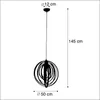 A diagram of a pendant light with dimensions indicated. Náhled obrázku produktu