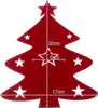 A red Christmas tree decoration with star cutouts and measurement indicators. Podgląd zdjęcia produktu