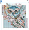 ARTULIO - Diamond Painting Set - Bunte Eule mit Blumenmotiv Produktbild-Vorschau 2