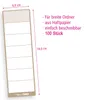 itenga 100x Ordneretikett LATTE MACCHIATO BRAUN Produktbild-Vorschau 3