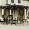 Parasol rond QEENTOE, diamètre 350 cm, avec manivelle et Voir les images du produit 9