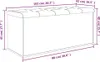 vidaXL Ławka ze schowkiem dąb wędzony 102x42x45 cm materiał Podgląd zdjęcia produktu 7