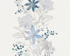 Esprit Vliestapete Romantic Botanics Tapete blau metallic Produktbild-Vorschau 4