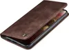 A brown flip cover phone case is shown on a white background. Produktbild-Vorschau