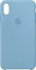 A blue iPhone case with the Apple logo embossed in the center. Náhľad obrázku produktu