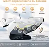 A diagram illustrating the features and ergonomic design of a massage chair. Produktbild-Vorschau