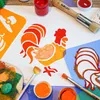 Schablonen Malen für Kinder, 8 Stück Set 15x15 cm Bauernhof Produktbild-Vorschau 5