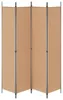 vidaXL 4-dielna paravánová súprava, béžová, 200 x 220 cm, Náhľad obrázku produktu 6