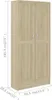 vidaXL Bücherschrank Sonoma-Eiche 82,5x30,5x185,5 cm Produktbild-Vorschau 9