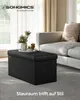 SONGMICS 76cm Sitzbank mit Stauraum, klappbare Sitztruhe, Produktbild-Vorschau 3