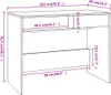 Biurko, Dąb Sonoma, 101X50X76,5 Cm, Płyta Wiórowa Lumarko! Podgląd zdjęcia produktu 8