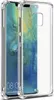A clear protective case for a Huawei Mate 20 Pro phone is shown, with the phone's screen visible inside. Produktbild-Vorschau