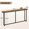 Yaheetech Schmaler Konsolentisch 160 x 20 x 81 cm Langer Produktbild-Vorschau 4
