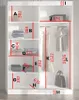 A diagram showing the dimensions of a wardrobe. Produktbild-Vorschau