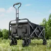 Toboli Bollerwagen faltbar Teleskopgriff schwarz, Produktbild-Vorschau 2