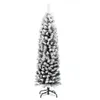 vidaXL Sapin de Noël artificiel élancé avec neige Vert 120 Voir les images du produit 7
