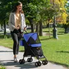 PawHut Hundewagen Hundebuggy klappbar für Hunde & Katzen Produktbild-Vorschau 2