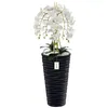 Künstliche Orchidee Kaskaden Blumenstrauß Weiß im Topf Produktbild-Vorschau 1