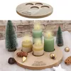 Kerzentablett Dekoteller Holz Ø 32 cm Schriftzug Frohe Produktbild-Vorschau 5