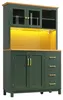 Buffetsch kast, opbergkast, keukenkast, 105,5 x 40 x 180 Productafbeelding-voorbeeld 10
