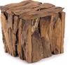 A single wooden stool is shown against a white background. Produktbild-Vorschau