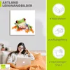 ARTland Leinwandbild Großaufnahme eines Frosches vor weiß Produktbild-Vorschau 3