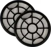 Two vacuum cleaner filters are presented on a white background. Produktbild-Vorschau