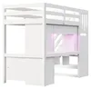 Flieks Etagenbetten 90x200cm mit Schreibtisch und Stauraum, Produktbild-Vorschau 12