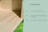 Karibu Gartenhaus Blockbohlenhaus Zweiraumhaus BUROS Produktbild-Vorschau 9