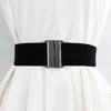 Cintura elastica da donna con fibbia in bambù, nera, 65 cm Anteprima dell’immagine prodotto 15