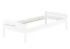 Einzelbett massiv Kiefer weiß 90x200 Futonbett Holzbett Produktbild-Vorschau 2