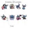 Cake topper Lilo e Stitch, 16 pezzi Anteprima dell’immagine prodotto 2
