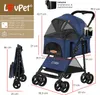 LOVPET® Hundewagen 2in1 Hundebuggy Hundebox Transporttasche Produktbild-Vorschau 6