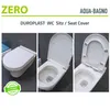 Aqua Bagno WC-Sitz Zero, D-Form weiß.  Duroplast, Produktbild-Vorschau 1