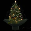 vidaXL Sapin de Noël à neige avec pied de parasol Vert 75 Voir les images du produit 6