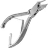 A close-up, studio shot of a pair of metal toenail clippers against a white background. Náhled obrázku produktu