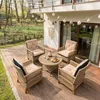 4L Textil Gartenstuhlauflage Niedriglehner Hochlehner Produktbild-Vorschau 4