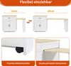 Demonstration of a retractable table extending from a cabinet. Anteprima dell’immagine prodotto