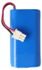 A blue battery pack with wires and a connector. Produktbild-Vorschau