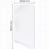 A clear, top-down view of a screen protector with dimensions indicated. Produktbild-Vorschau